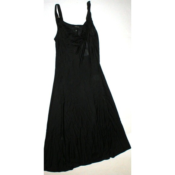 New NWT 4 Womens 40 Diana Gallesi Dress Designer Italy Black Cowl Beaded Straps - Picture 7 of 12